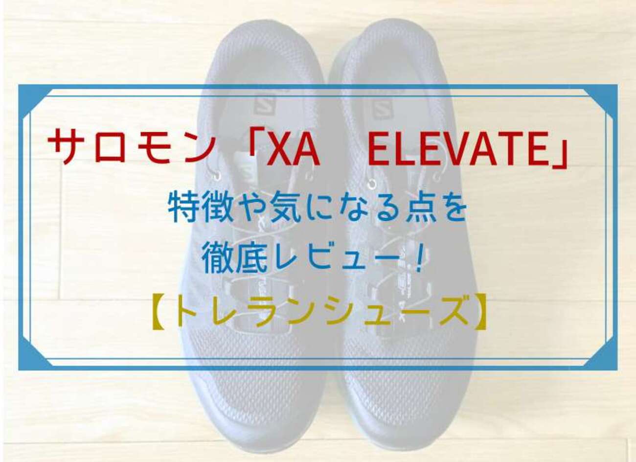 サロモン「XA ELEVATE」の特徴や気になる点を徹底レビュー！【トレラン 