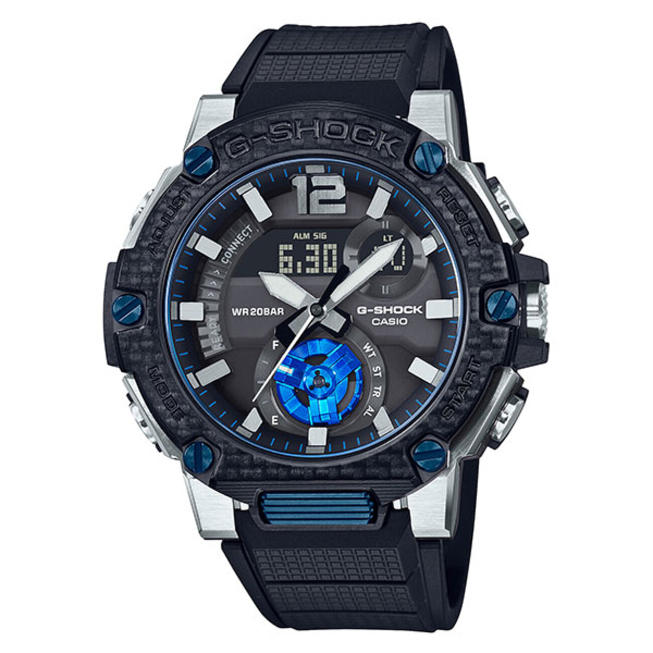 GST-B300XA-1AJF(ブラック×ブルー)【G-SHOCK】G-STEEL／ジー・スチール