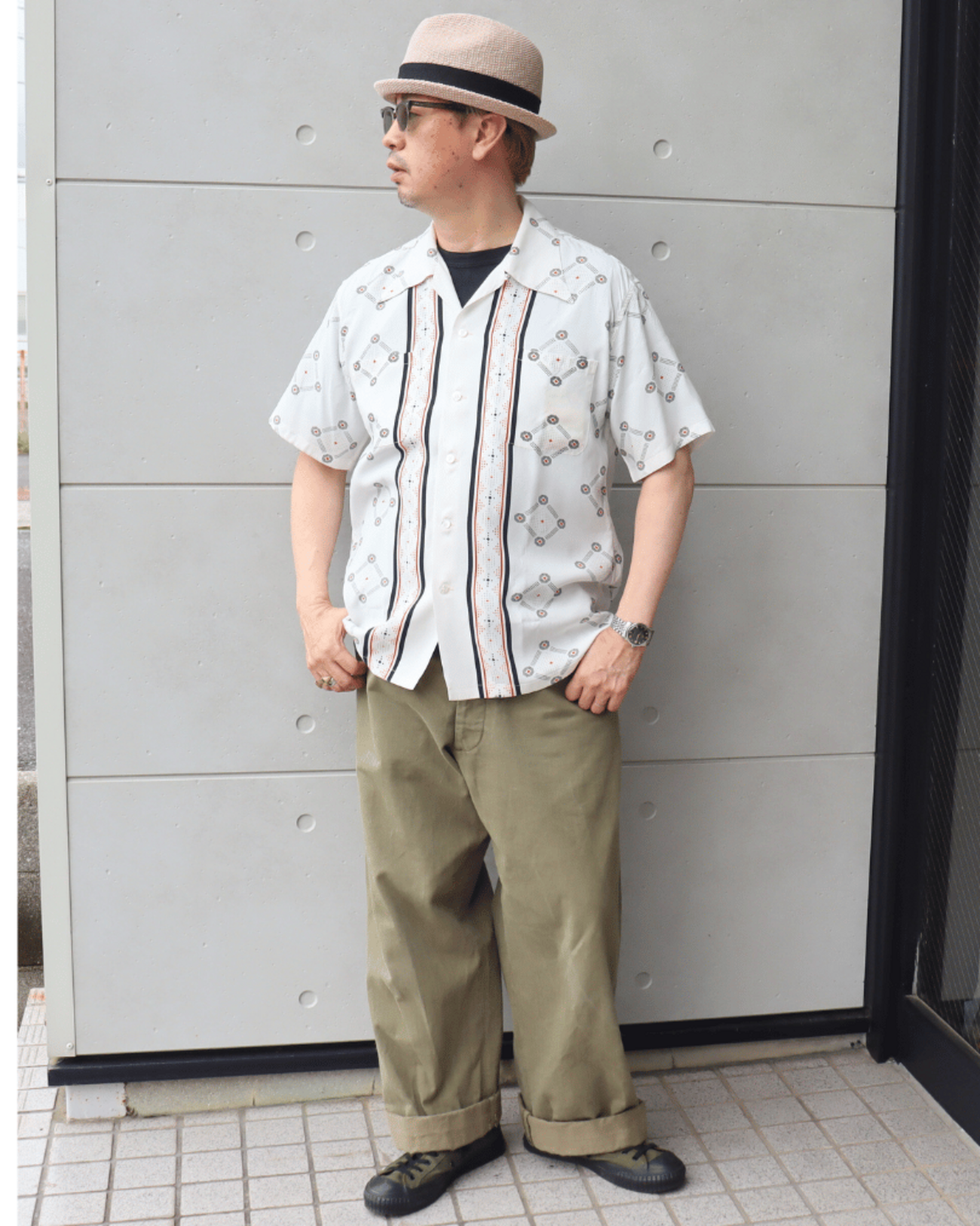 ￼試着のみ デューク カハナモク アロハシャツ M サンサーフ 白色系 ￼ 試着のみ デューク カハナモク アロハシャツ M サンサーフ 白色