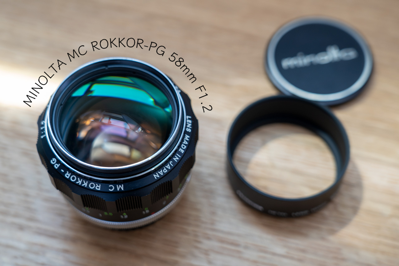 ☆良品☆ ミノルタ MINOLTA MC ROKKOR-PG 58mm F1.2 後キャップ 