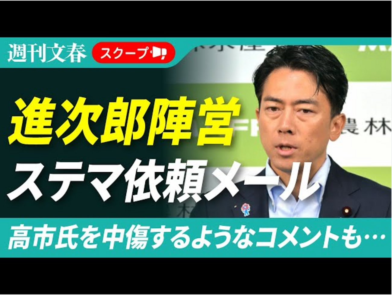 ステマ進次郎君、文春砲で大炎上！ - 米国株とＪリートでＦＩＲＥ