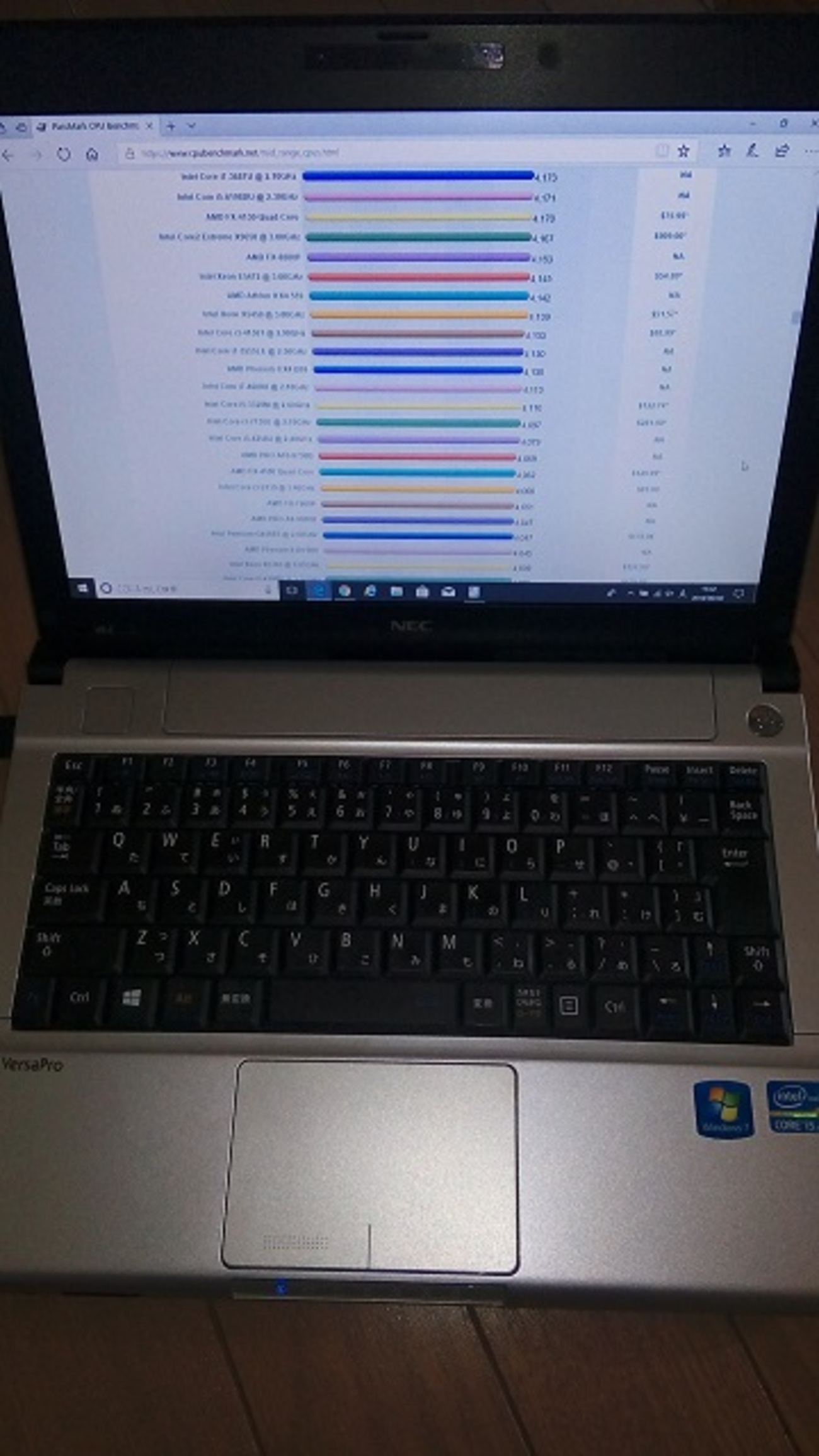 私は中古PCで十分です(中古の NEC VersaPro VB-F を買いました 