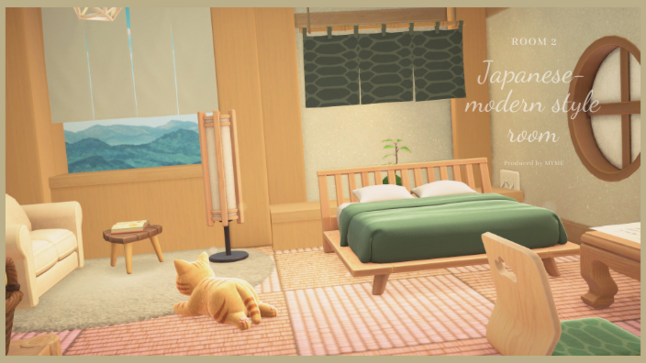 あつ森・リゾートホテル】和風の部屋（2号室）のレイアウト～和風