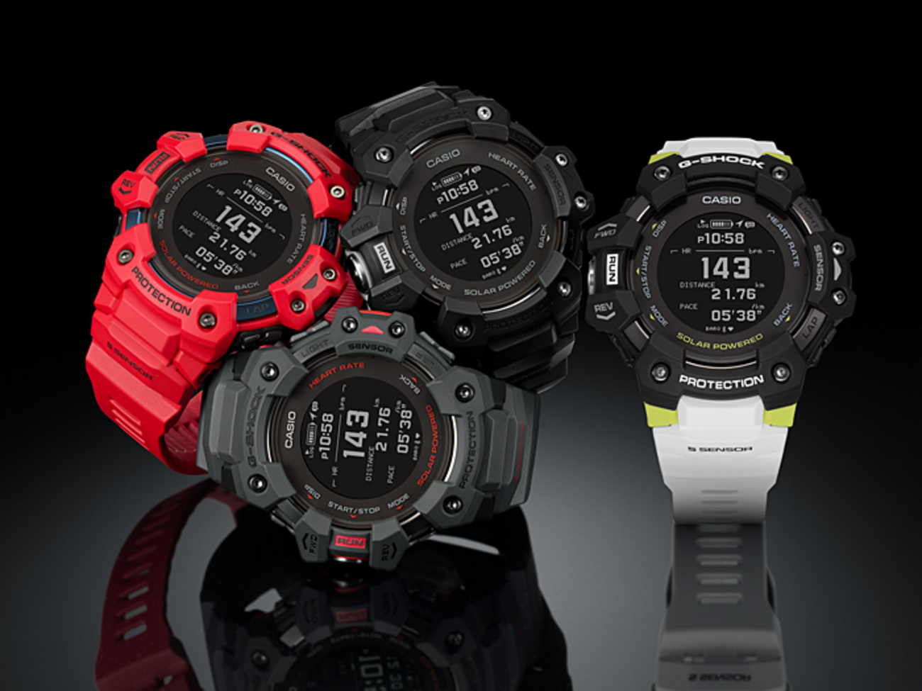GBD-H1000-8JR(ブラック×レッド)【G-SHOCK G-SQUAD（ジー・スクワッド 