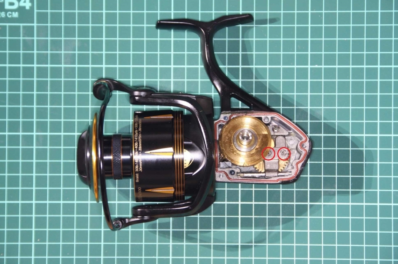 ペン スラマー3 6500の分解インプレ！(penn slammer iii) ドラグ性能 