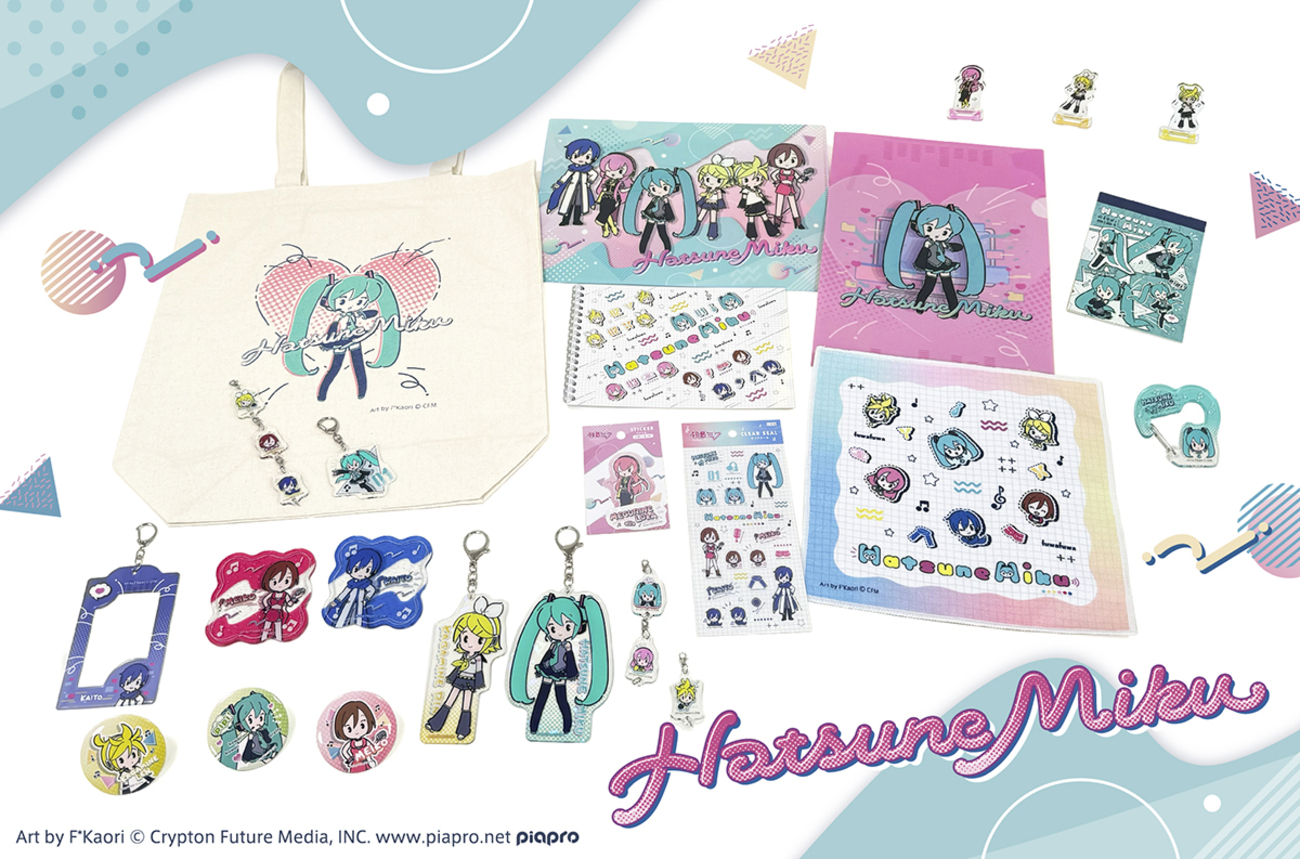 100円ショップにて初音ミク・鏡音リン・鏡音レン・巡音ルカ・MEIKO 