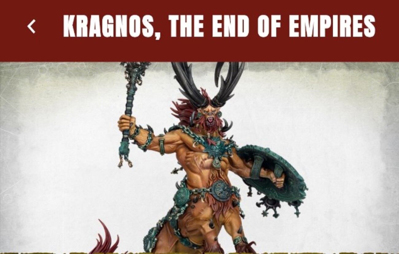 AoS】“文明に終焉をもたらすもの”クラグノス / Kragnos, The End