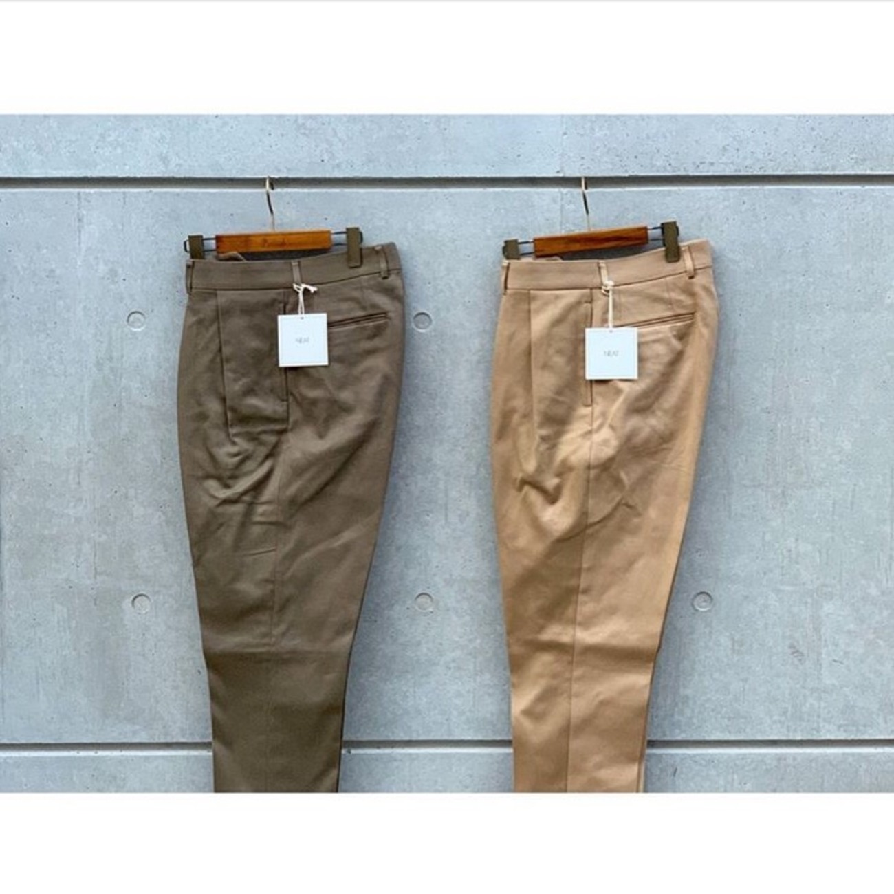 NEAT】COTTON PIQUE TAPERD - Burnish SHOP BLOG