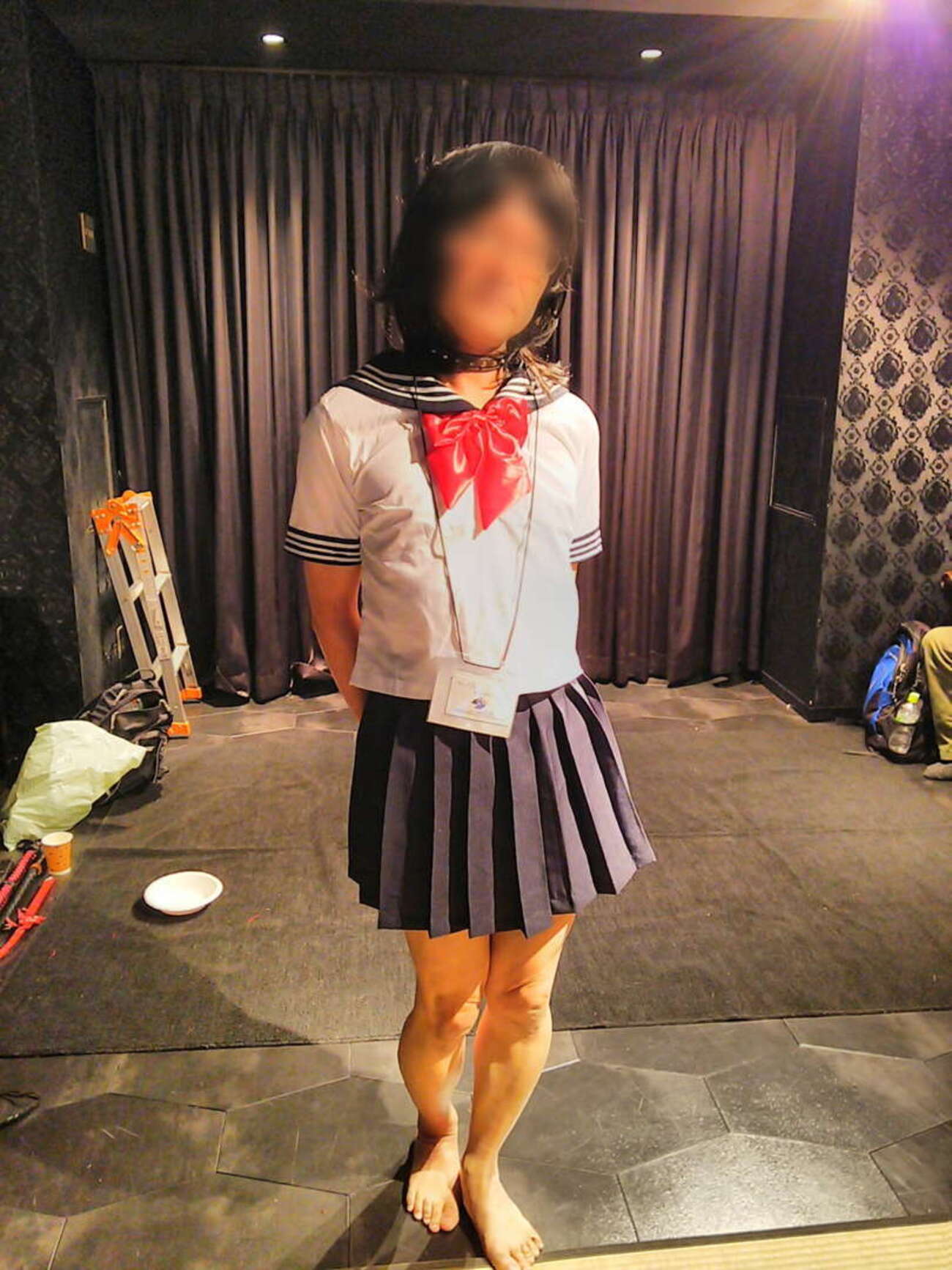 女装セーラー服緊縛ＳＭプレー 