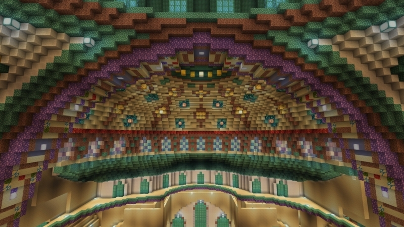 minecraft season6 part153　ブルーモスク建築　part30　中ドームの裏側を