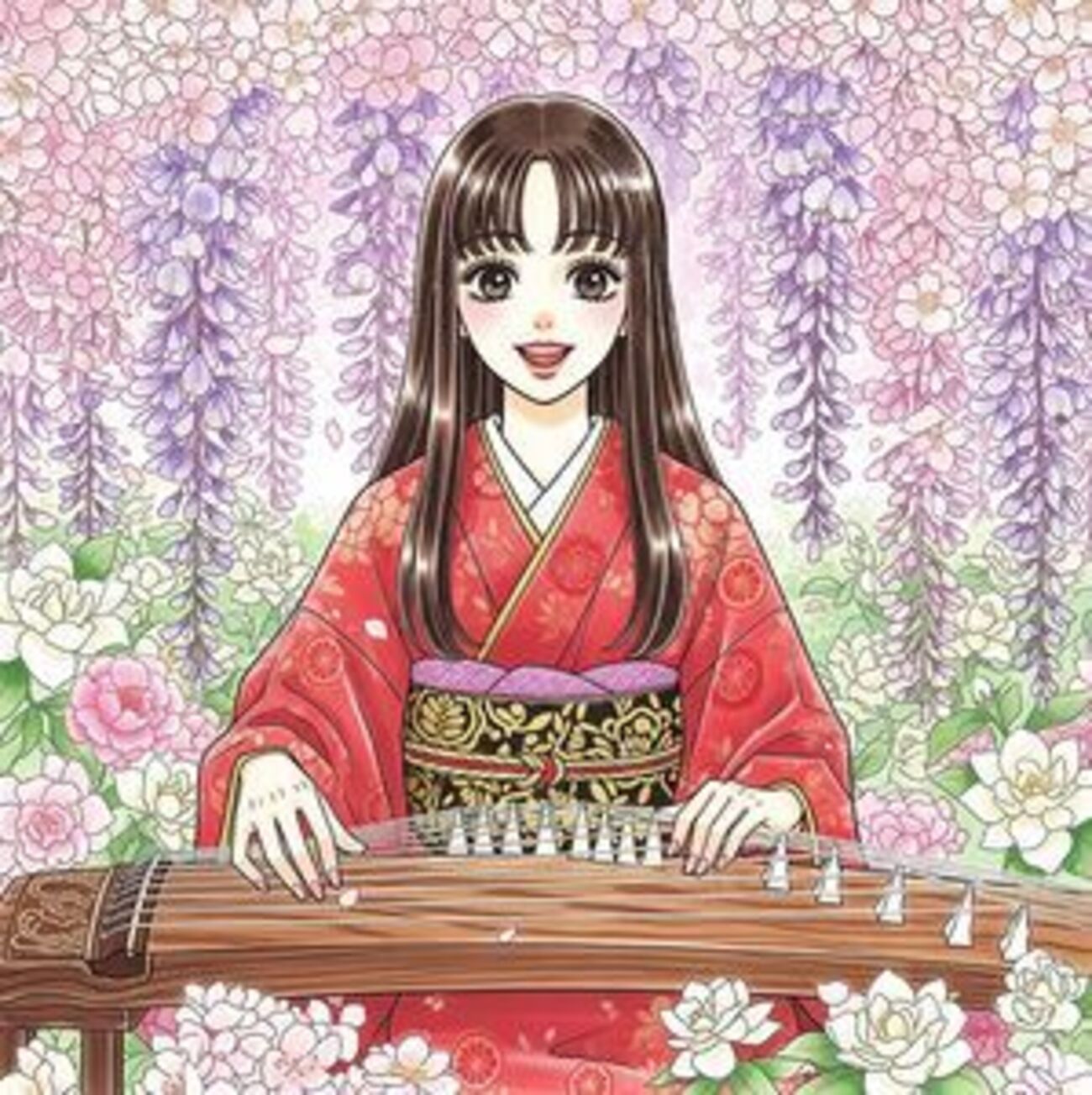 45人目《演奏する友だち》【あそぶ】とりどりに物の音ども調べ合わせて遊び給ふ、いとおもしろし。 - キャラで覚える古文単語《キャラ単365》