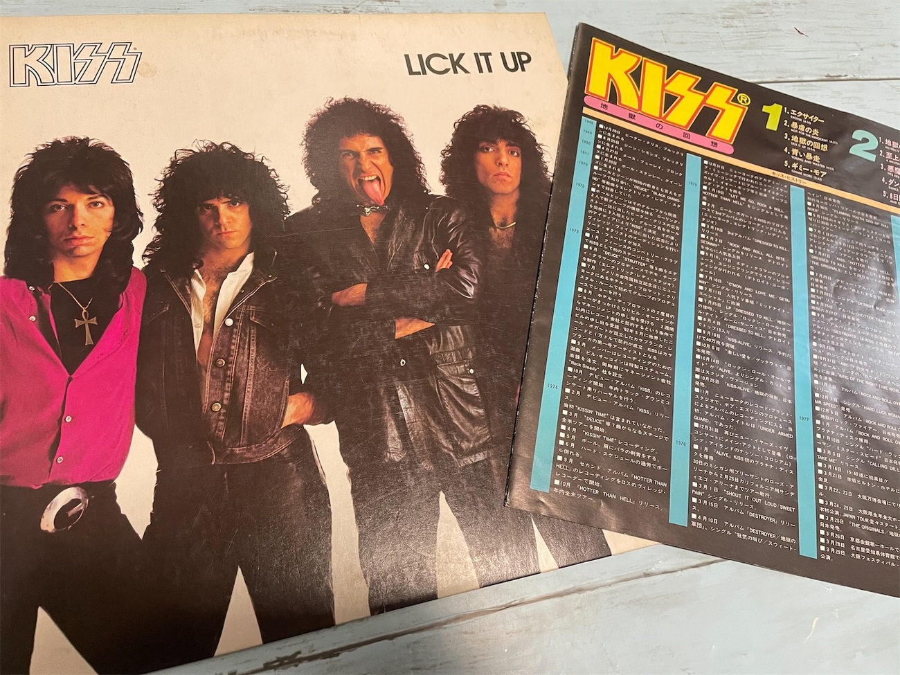 超レア♪　「地獄の回想」KISS LICK IT UP ポスター　当時物　非売品 超レア♪ 「地獄の回想」KISS LICK IT UP ポスター 当時物 非売品