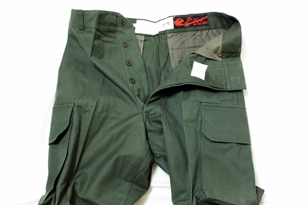 50s FRENCH ARMY M47 TROUSERS by “LE PIGEON VOYAGEUR” 92M (23 