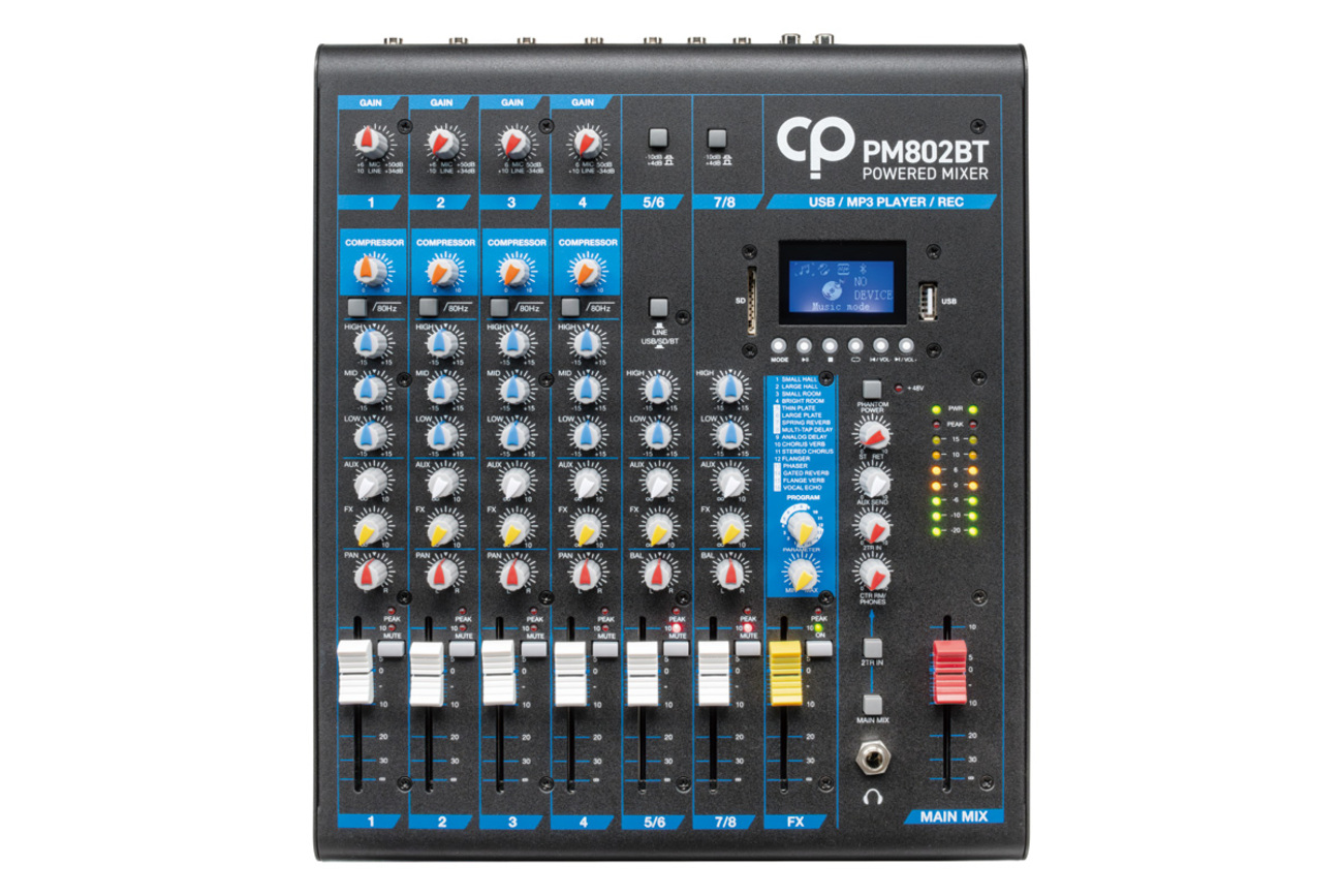 パワードミキサー CLASSIC PRO PM802BT レビュー：USBやBluetoothからも音源再生可能な