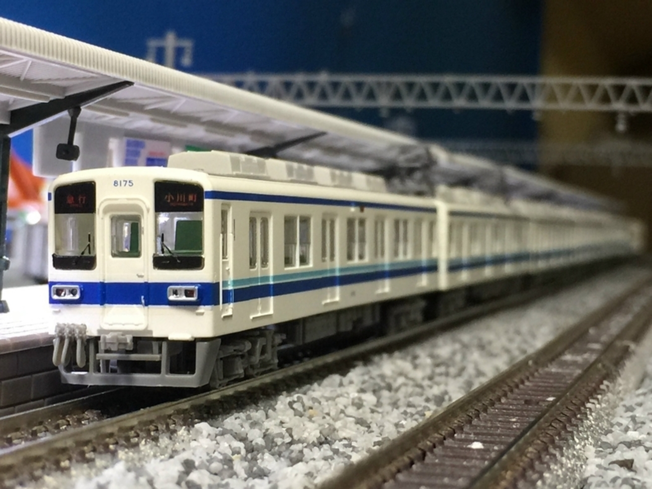 鉄コレ 東武8000系 8175F 入線 - 休日の屋根裏