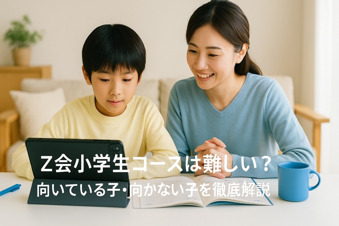 Z会小学生コースは難しい？口コミ・評判とメリット・デメリット｜向い
