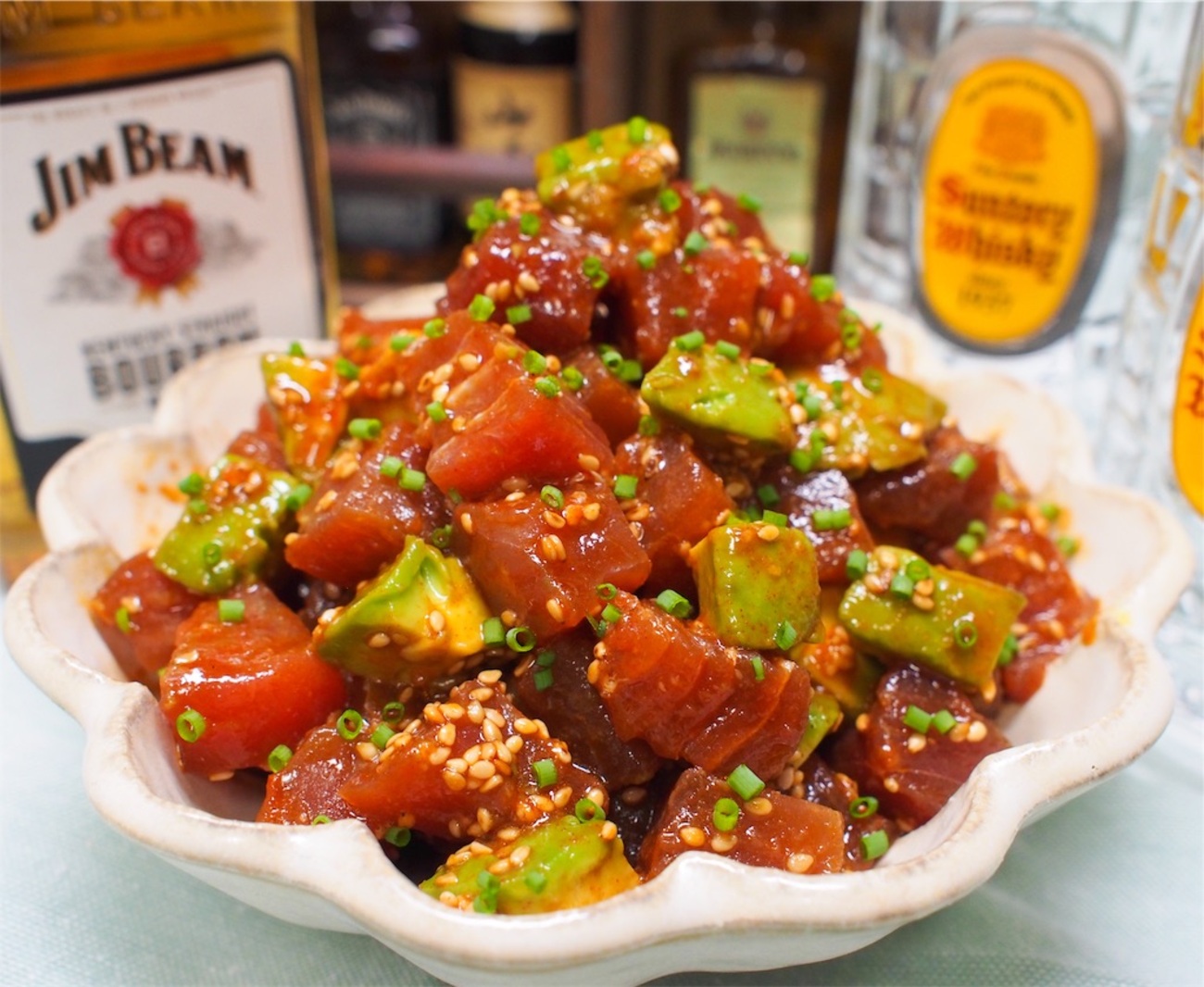 レシピ】まぐろとアボカドの韓国風ユッケ - しにゃごはん blog