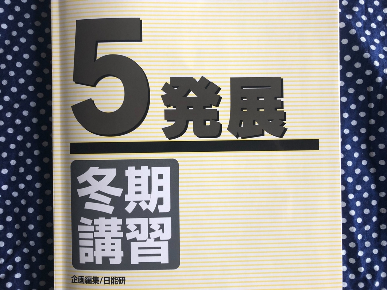 日能研】冬期講習（5年生・発展）の内容 - ちゅりぷ子のもしかして中高 