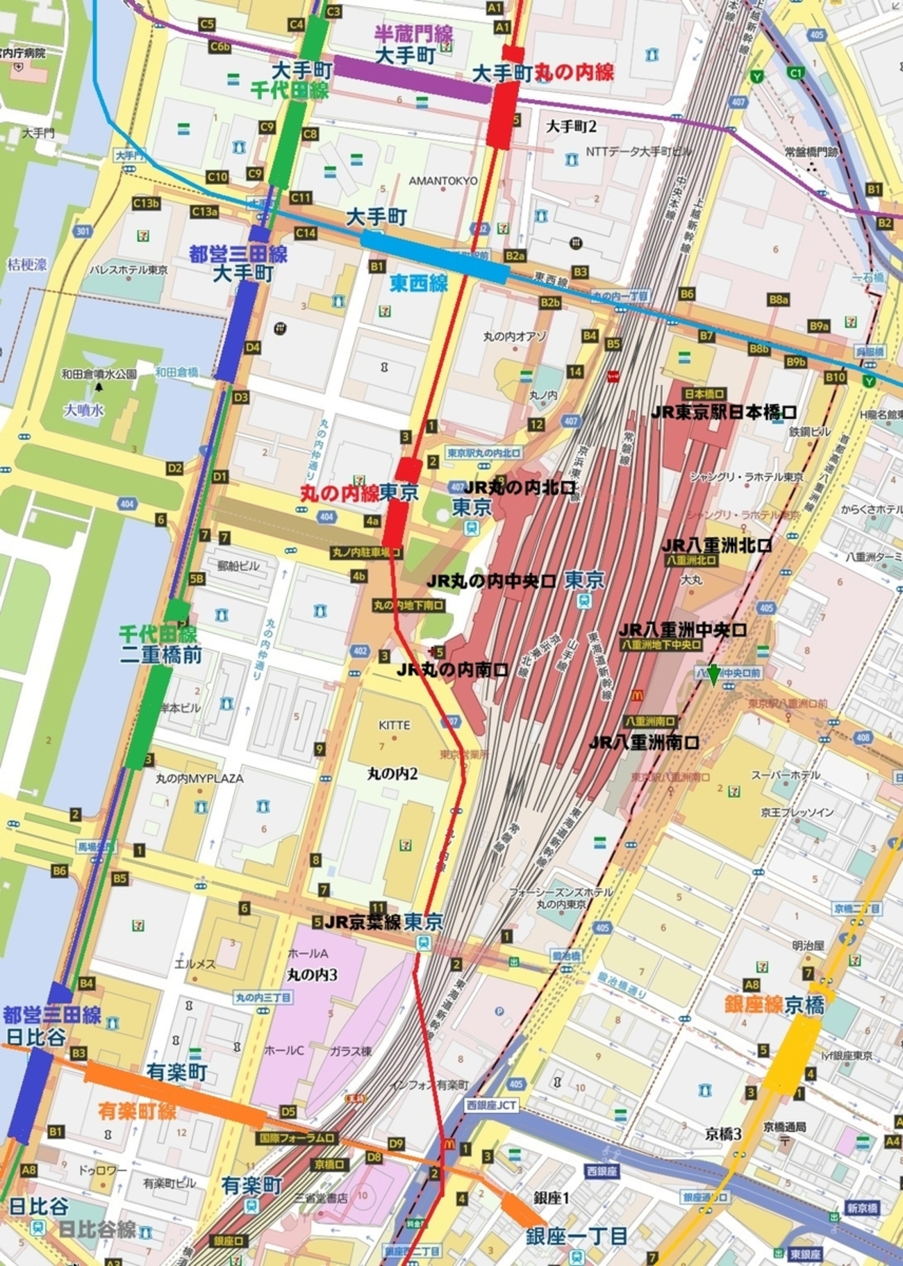 東京 駅 大手 町 駅