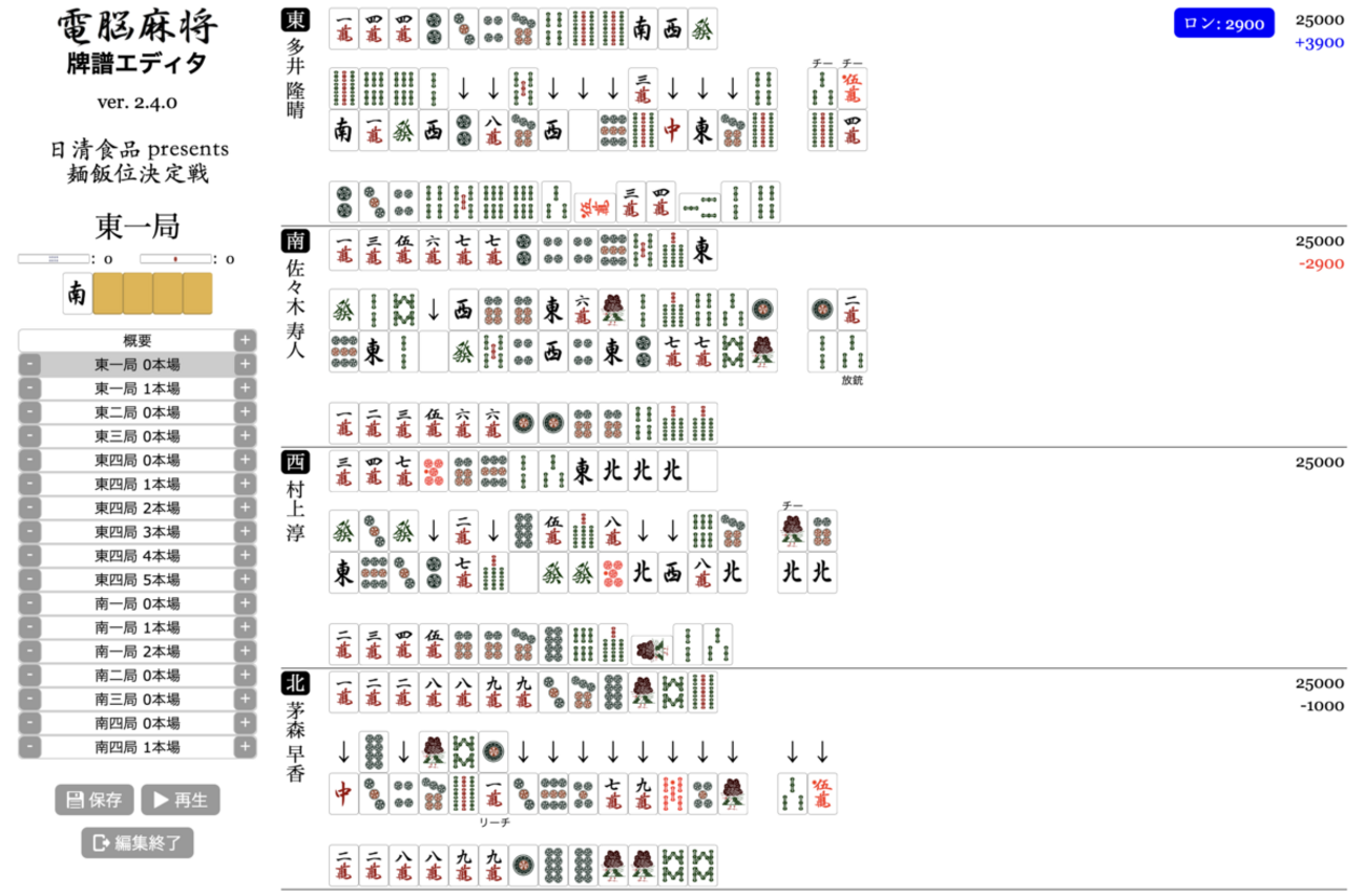 電脳麻将 ver.2.4.0 公開 - koba::blog