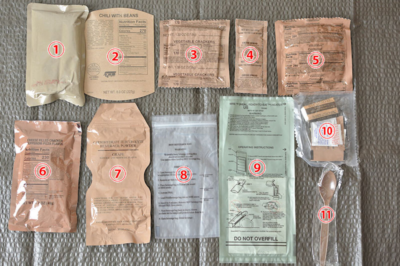 パッケージが変わった米軍の戦闘糧食「MRE」メニュー番号1「Chili with