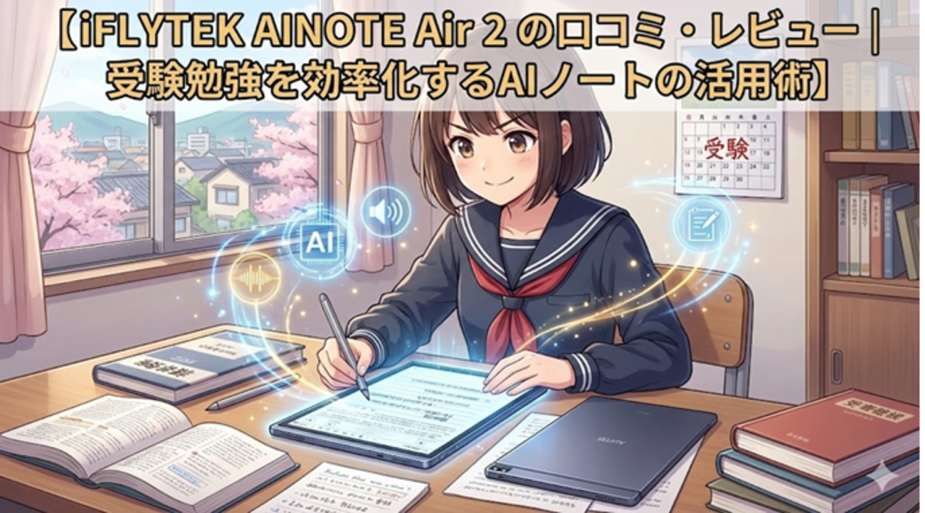 iFLYTEK AINOTE Air 2 の口コミ・レビュー｜受験勉強を効率化するAI 