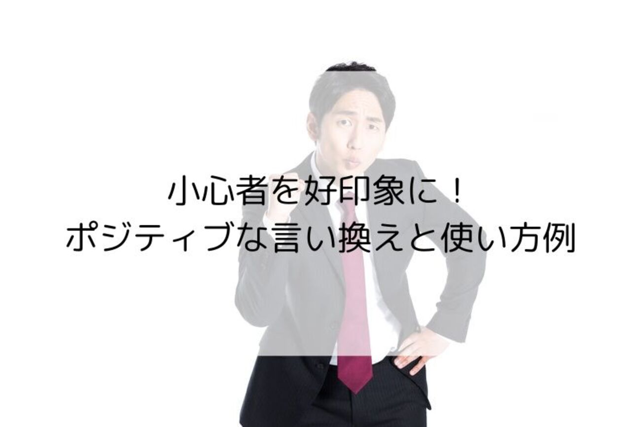 小心者 言い換え