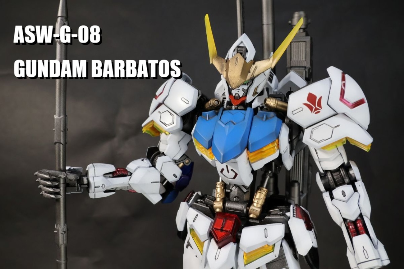 MG ガンダムバルバトス ソリッドクリアの製作-全塗装完成（最終段階