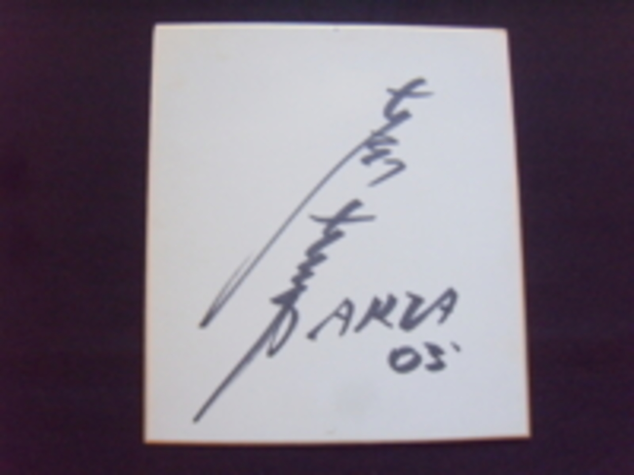 ドリキン土屋圭市さん/高木さん/新田さんの直筆サイン色紙（2003/ARTA
