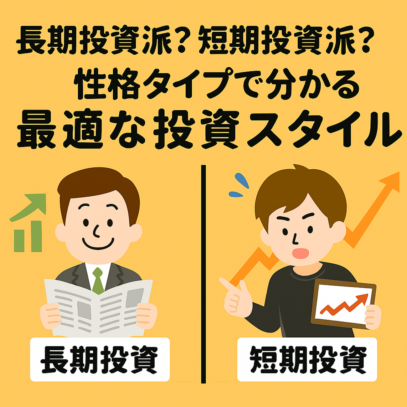長期投資派？短期投資派？性格タイプで分かる最適な投資スタイル - 経済的自由への道blog