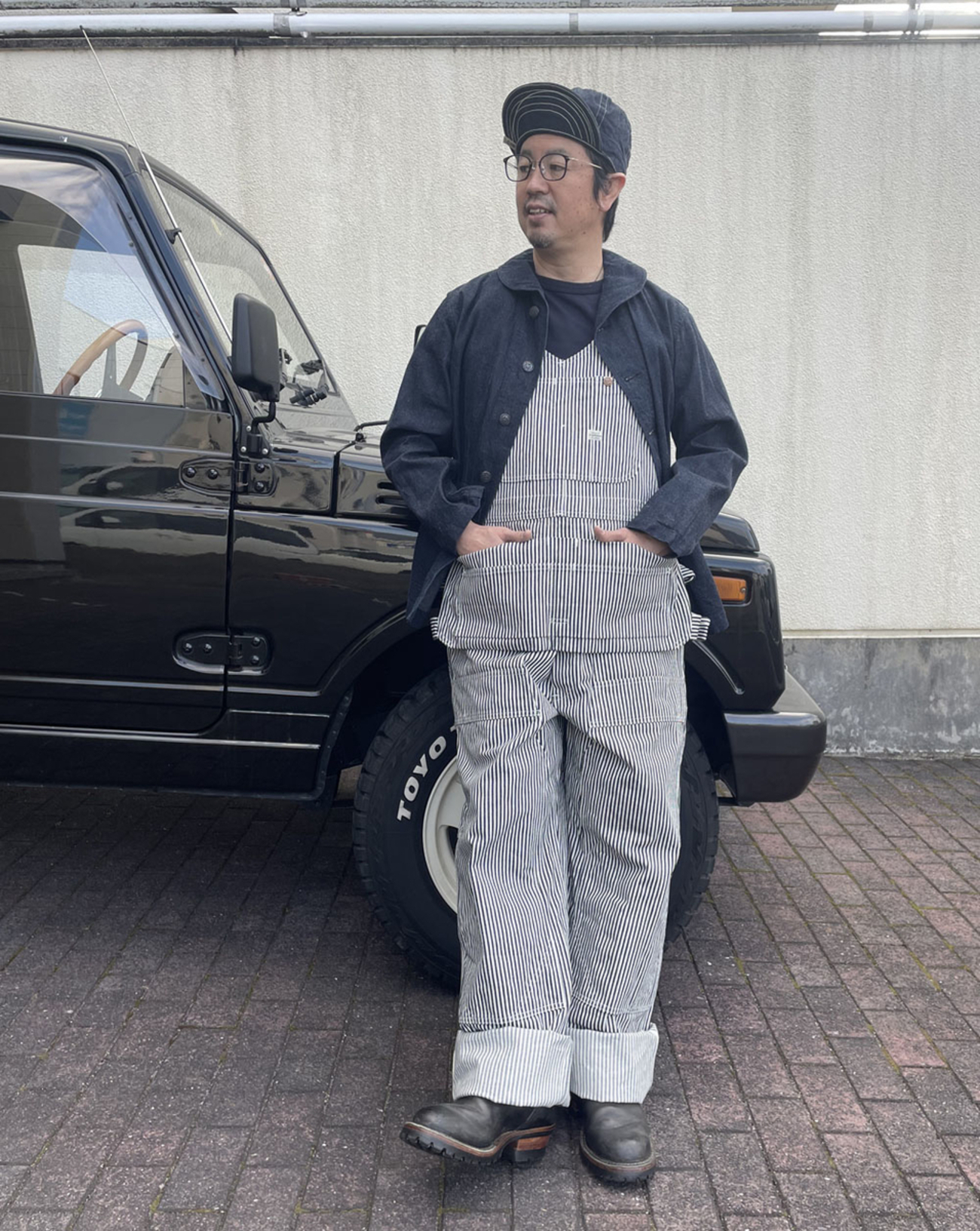 CUSHMAN/クッシュマン 2022年新作のオーバーオール 22251 ダブルニー 