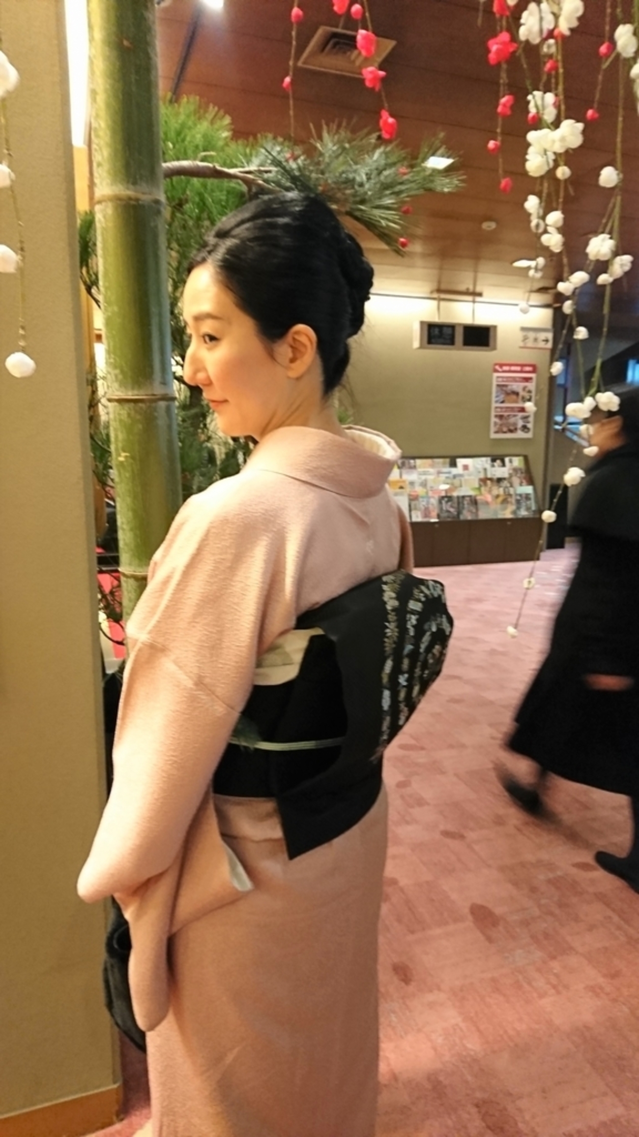 正絹 着物 小紋 正絹名古屋帯 白系 オフホワイト 若々し 草履もセット 
