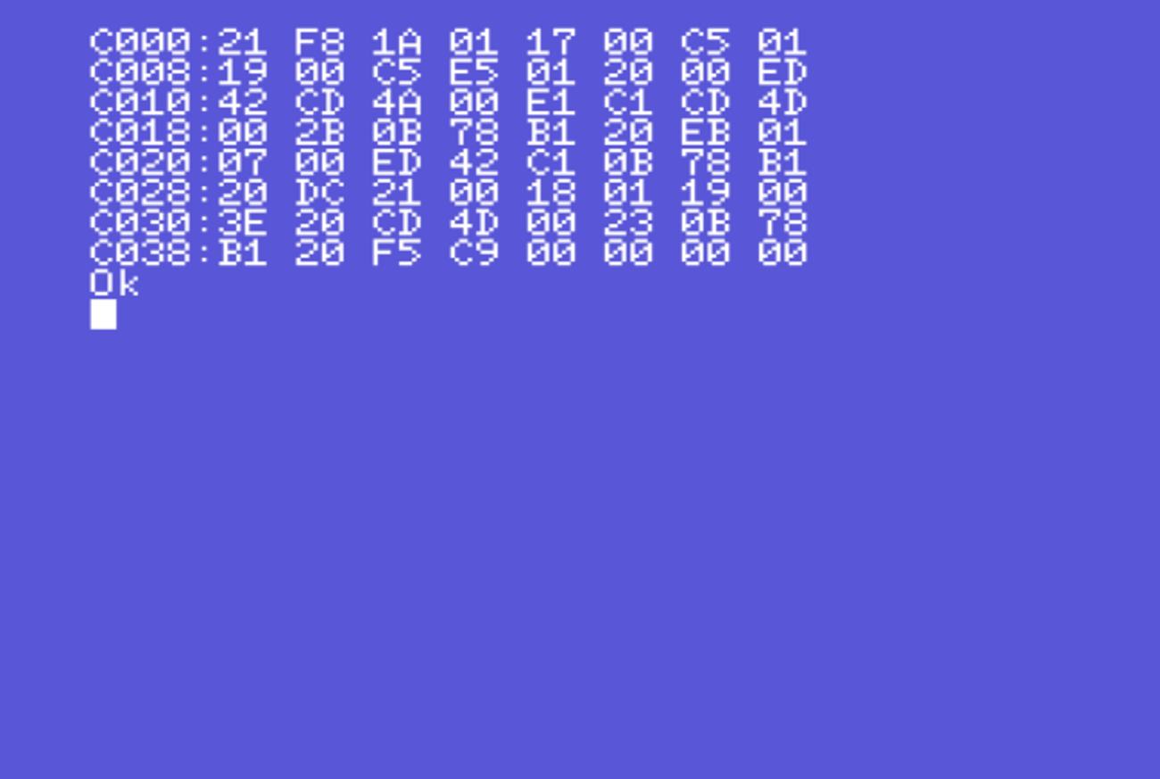 MSX】Z80マシン語を勉強してみた（第1回） - aburi6800 blog