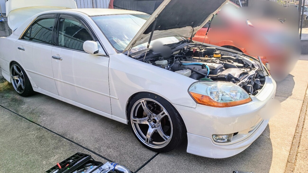 JZX110マークIIに無名ダイレクトサクション取り付け！意外と簡単