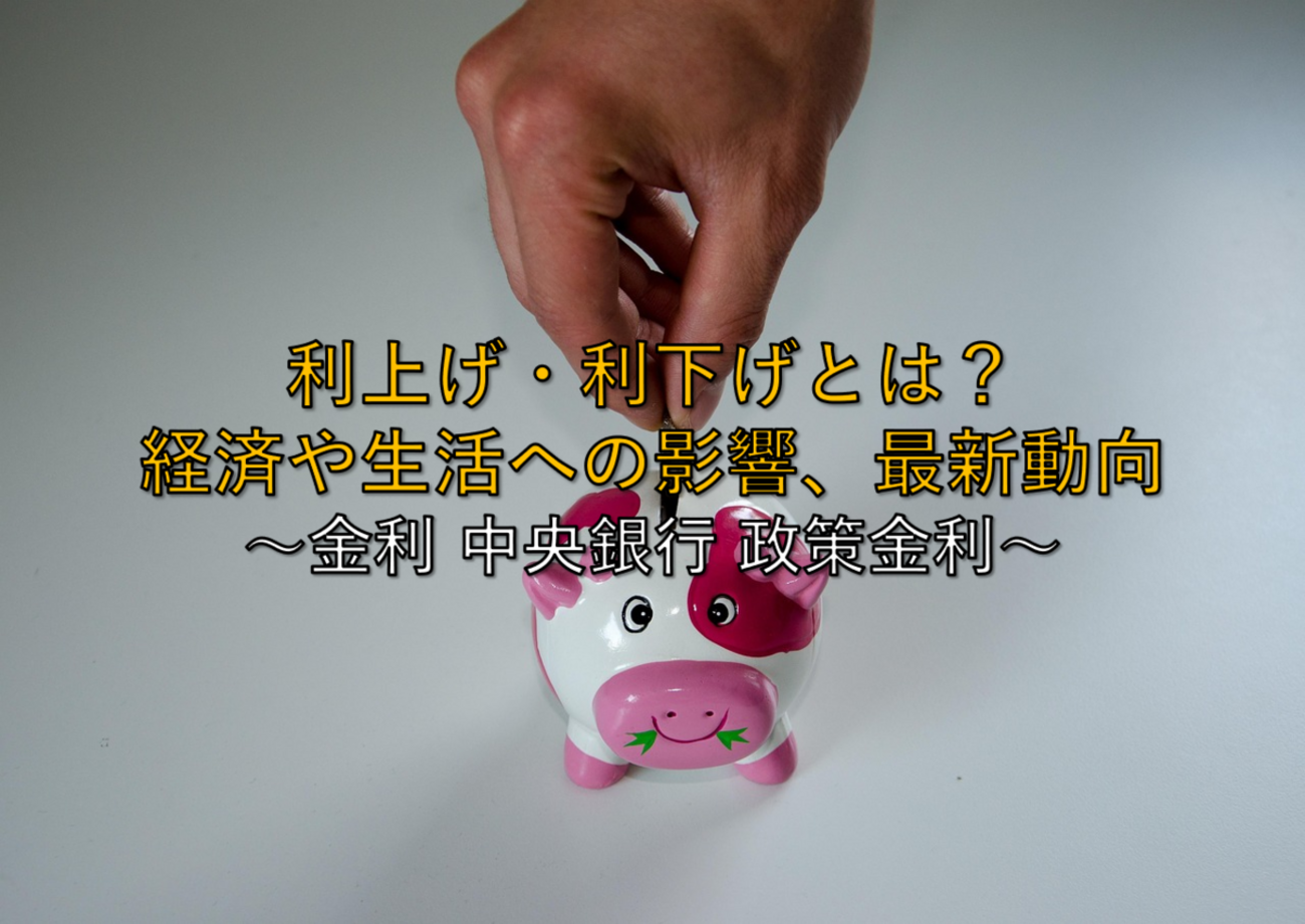 2025年最新版】いまさら聞けない利上げ・利下げとは？経済や生活への影響、最新動向 ～金利 中央銀行 政策金利～ -  社畜から経済的自立（FIRE）を目指す（ToMO Blog）