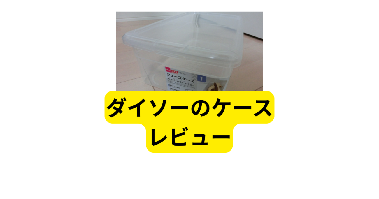 ダイソーのシューズケース（蓋つき収納ケース）の魅力 - つむらの自腹です