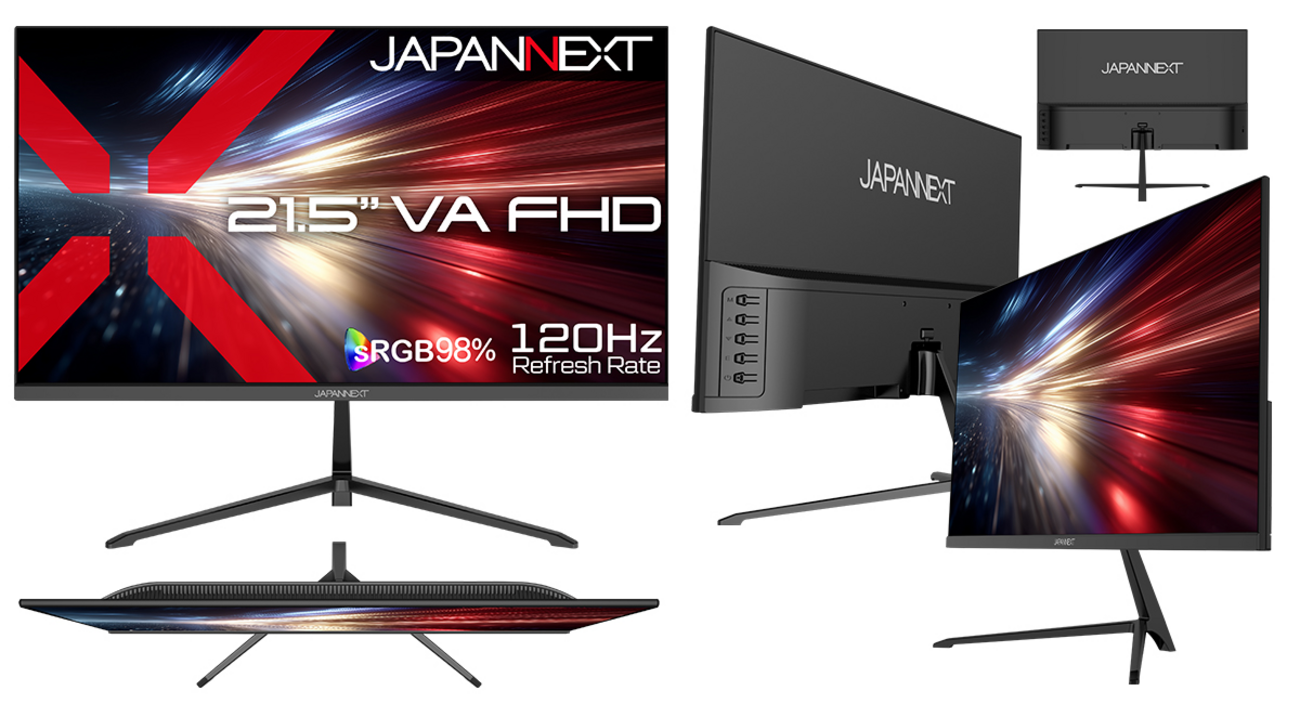 12,980円】JAPANNEXT JN-215V120F徹底レビュー｜21.5インチVA・120Hz