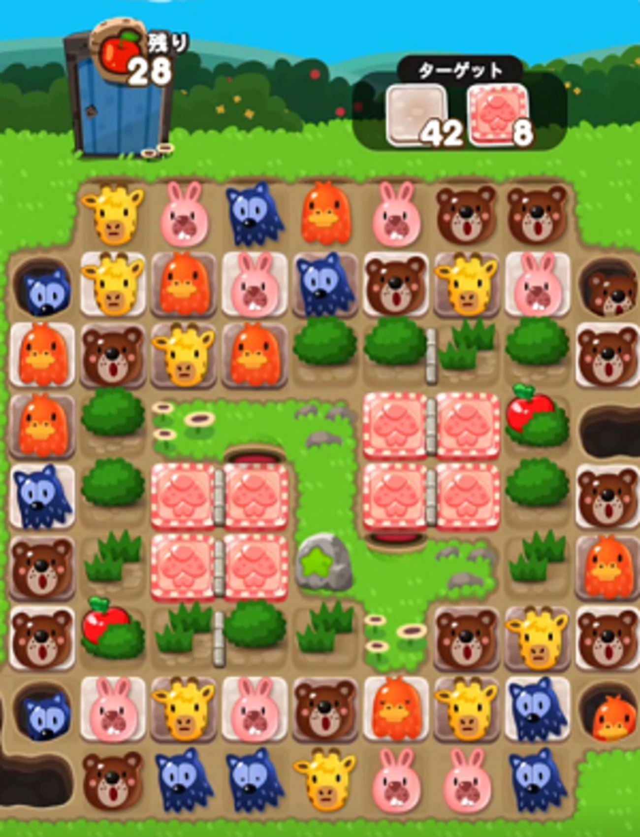 LINE ポコポコ』攻略・ステージ640のコツ＆白花・星花クリア動画