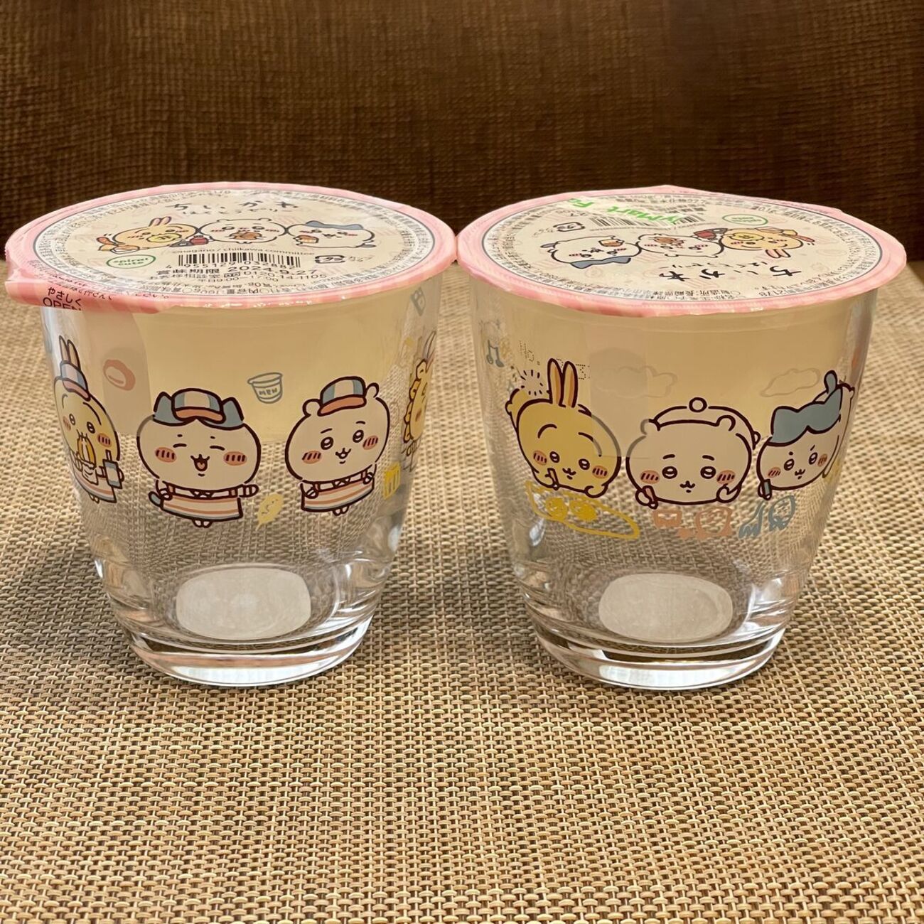 ちいかわ - ちいかわ ちいかわグラス 白桃ゼリー ファミリーマート 限定 2種 全6点セット ちいかわ ファミリーマート グラス & 白桃ゼリー 2種類セット