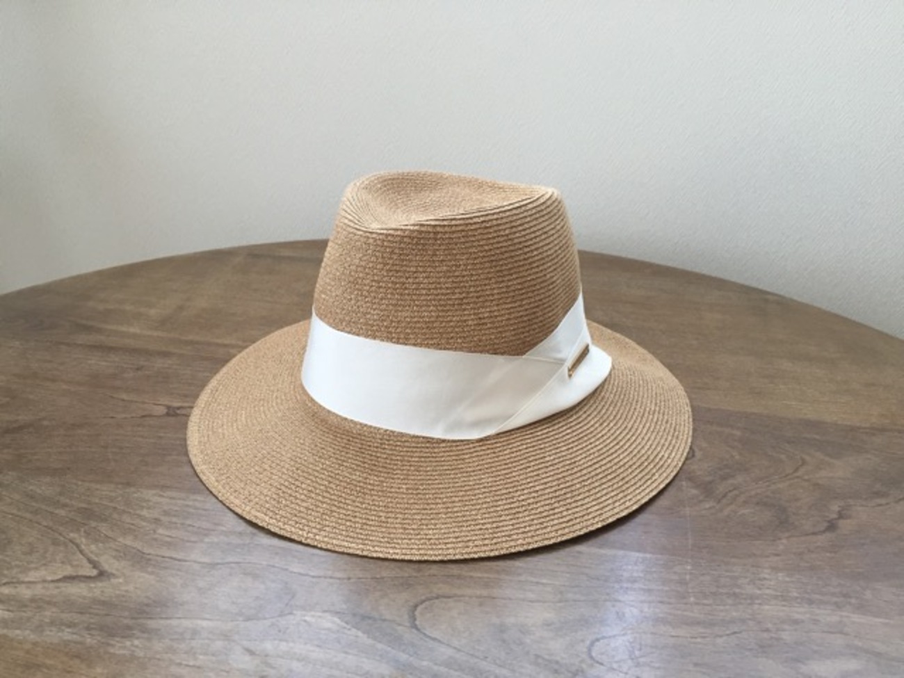■美品Athena New York Camilaカミラストローハットシルバー □美品Athena New York Camilaカミラストローハットシルバー