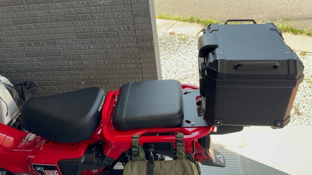 HI-LINE バイク リアボックス ABS 軽量 トップケース 四角 耐衝撃 