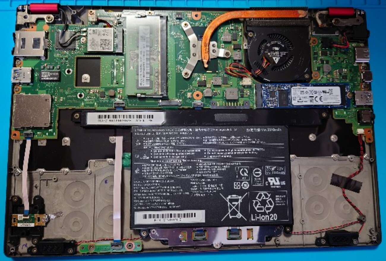 ノートパソコン】マザーボード交換【富士通Lifebook U938/S】【富士通 