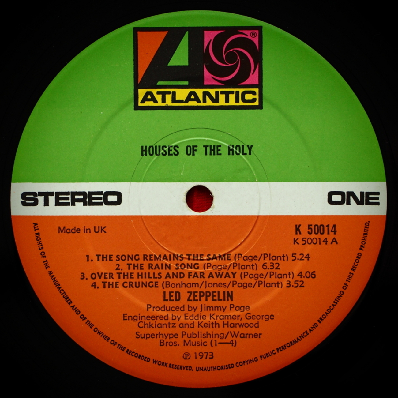 Houses Of The Holy UKオリジナル盤 - LED ZEPPELIN - CELEBRATION DAYS