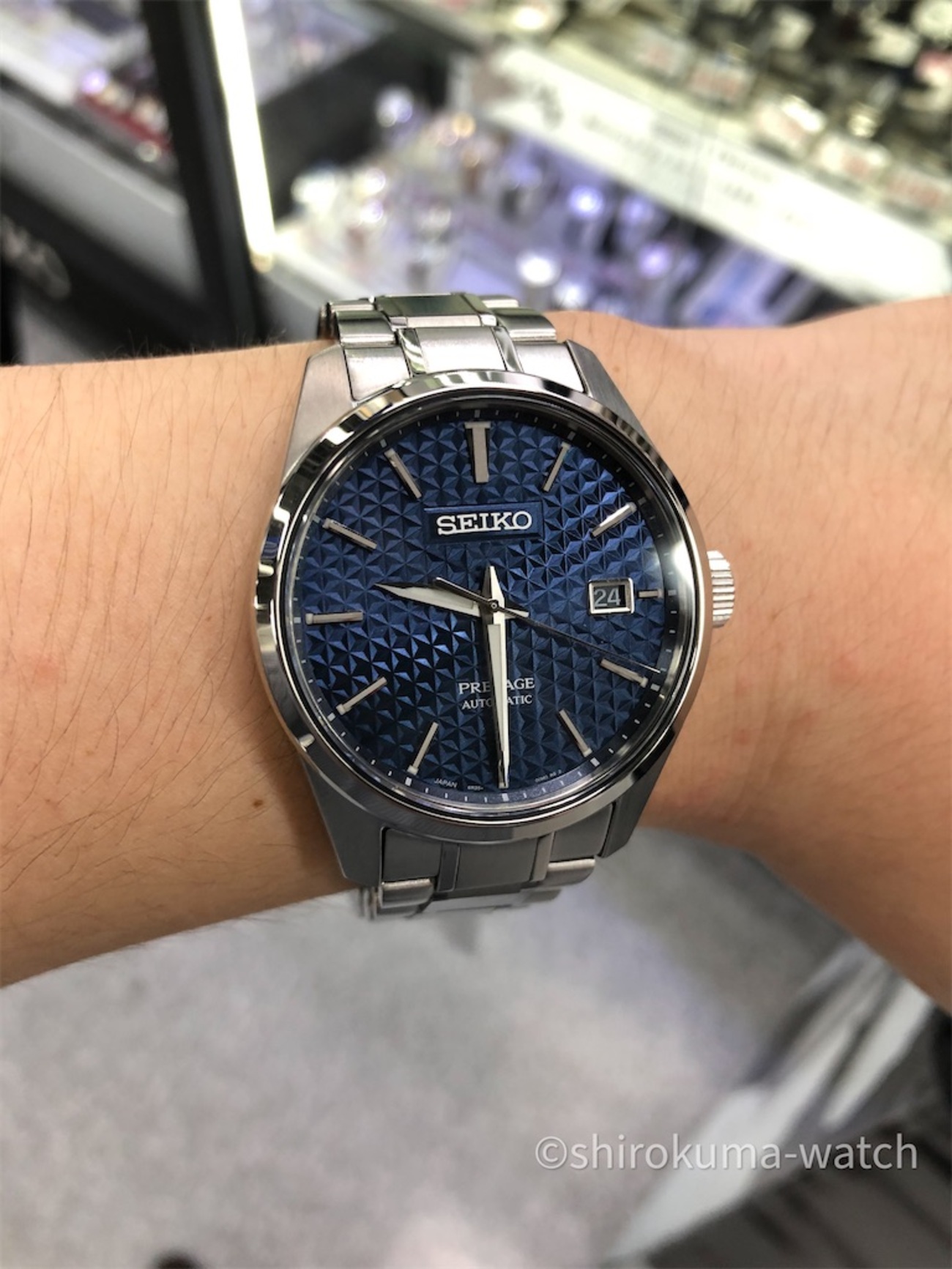 SEIKO PRESAGE SARX077 自動巻き時計 藍鉄 PRESAGE セイコー プレザージュ シャープエッジドシリーズ