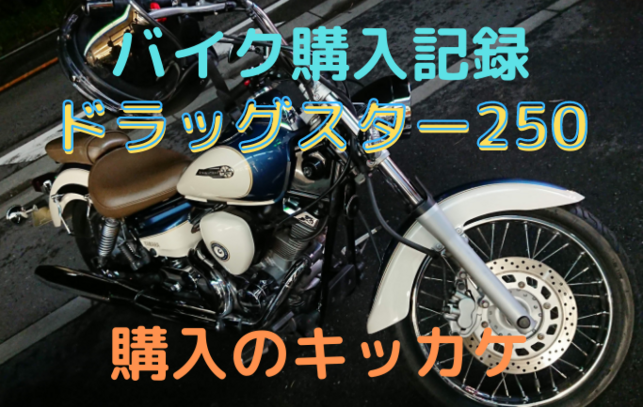 バイク購入記録：ドラッグスター250購入のキッカケ - ぶろぐれっしぶ