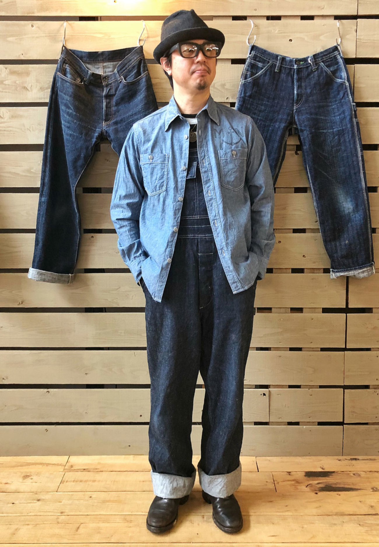 クッシュマン/CUSHMAN マリンナショナルシャンブレーシャツで秋コーデ