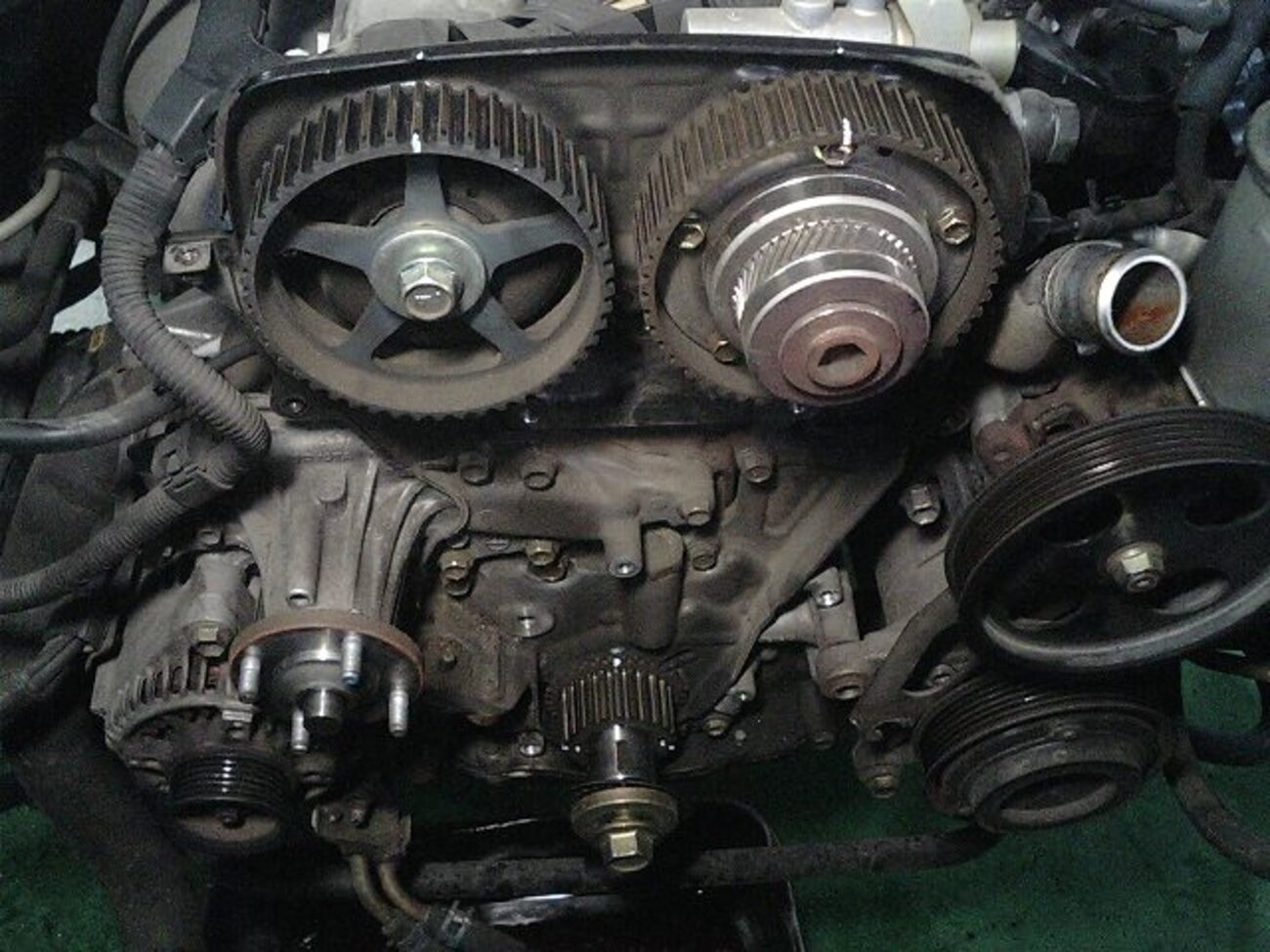 クラウンJZS153タイミングベルト交換！1JZ VVT-i搭載エンジン - MHOエンジニアリング 車のタイミングベルト Compatible With Jac For Binyue 2007-2014 For Heyue 2009