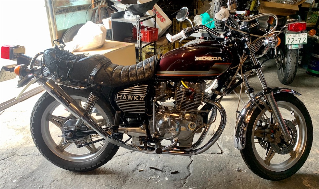 バブ cb250t 写真は後から バブ？ホーク？CB250T？CB250N？の修理と 旧車に