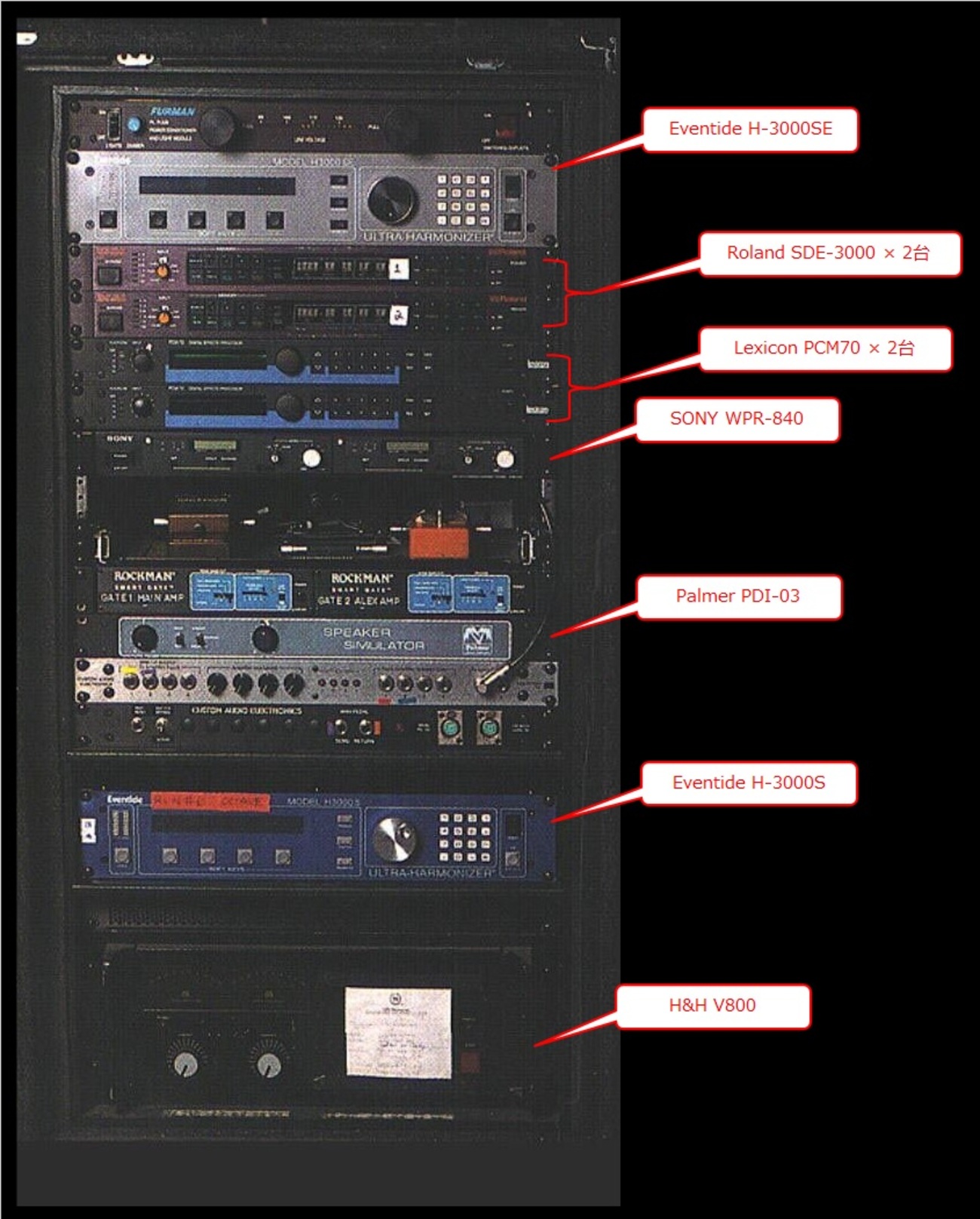 1989年 Van Halenツアープログラム+Eddyのギターピック＋半券 1989年 Van Halenツアープログラム+Eddyのギターピック＋半券