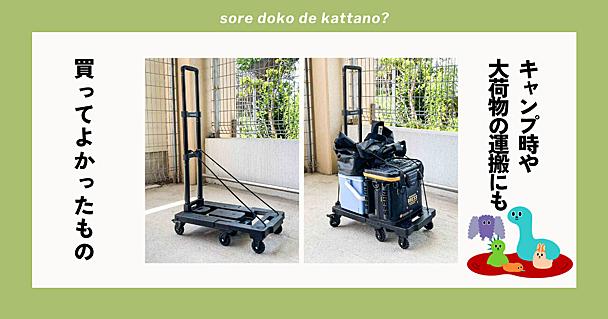 電車釣行のQOLが爆上がりした「4輪キャリーカート」はガチおすすめ。キャンプや引っ越しにも活躍しそう